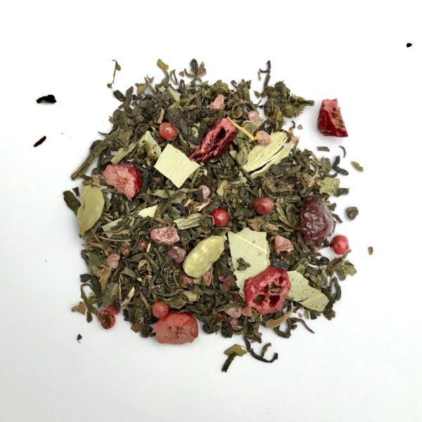 Thé vert ATOCA mélange de thé et fruit à la canneberge